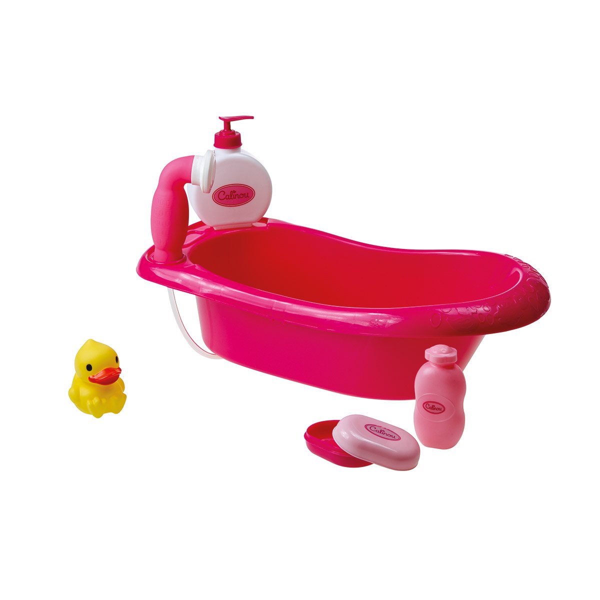 Baignoire avec douchette et accessoires