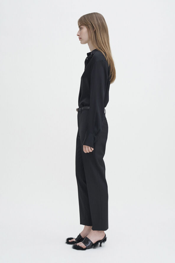 Filippa K Luisa Cropped Cool Wool Slack Black