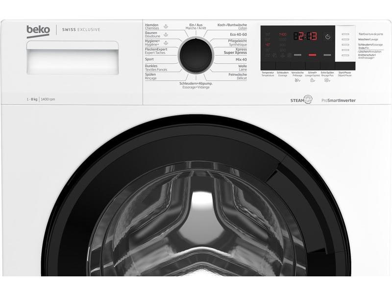 Beko Waschmaschine WM215 Links Frontloader mit 8 kg Ladekapazität