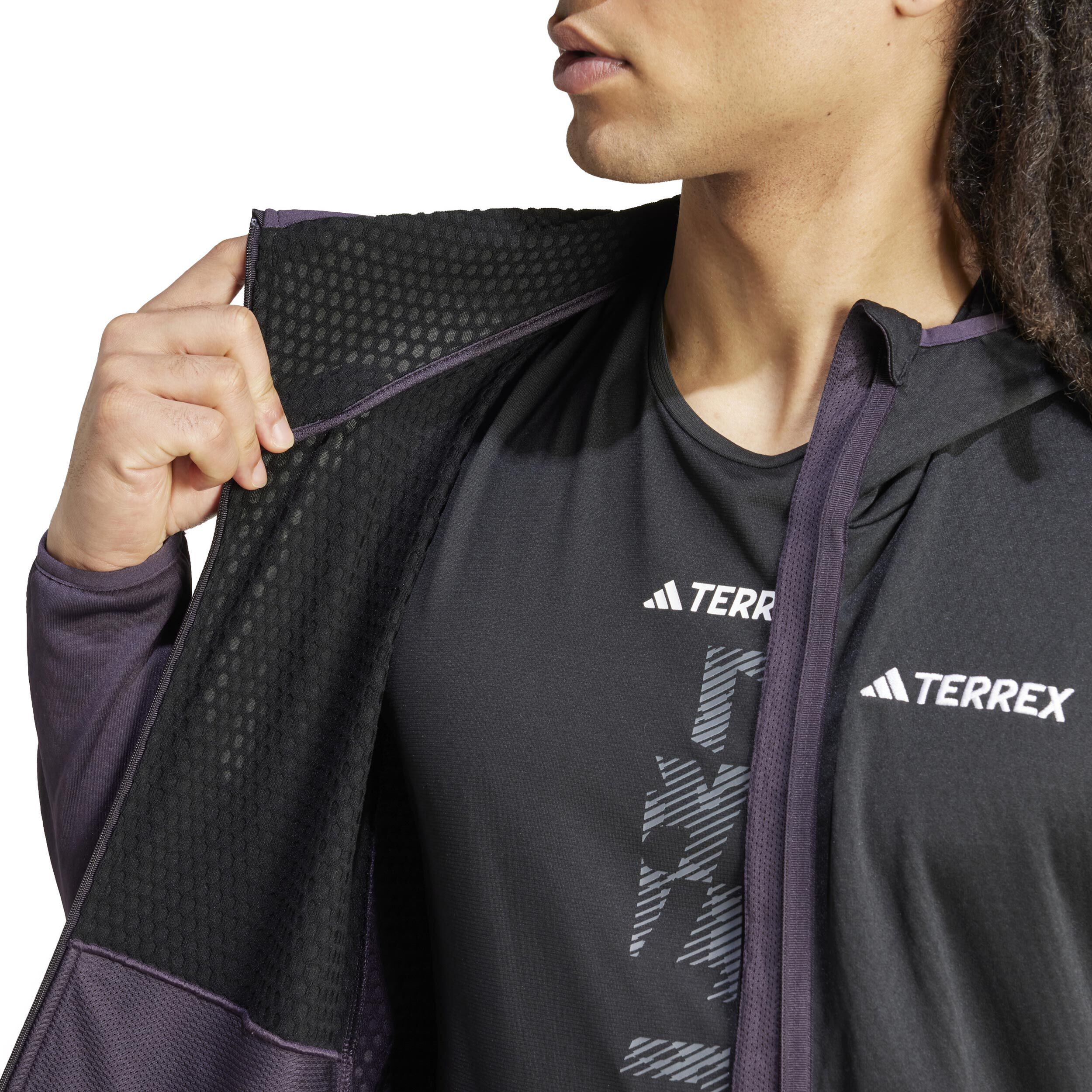 adidas Terrex XPR Light Flatlock Veste Running Hommes - Bleu Foncé