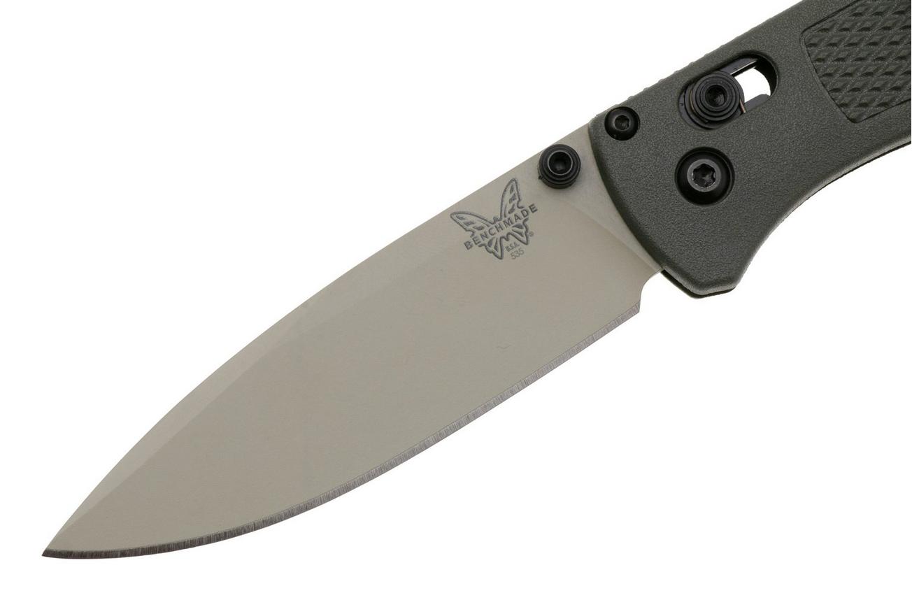 Benchmade Bugout 535TN-11 Cerakote S30V, Dark Olive Grivory, zakmes