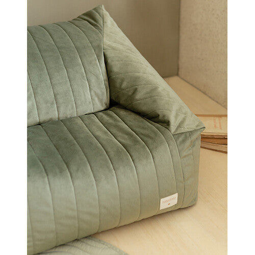 Nobodinoz zitzak chelsea velvet - olive green
