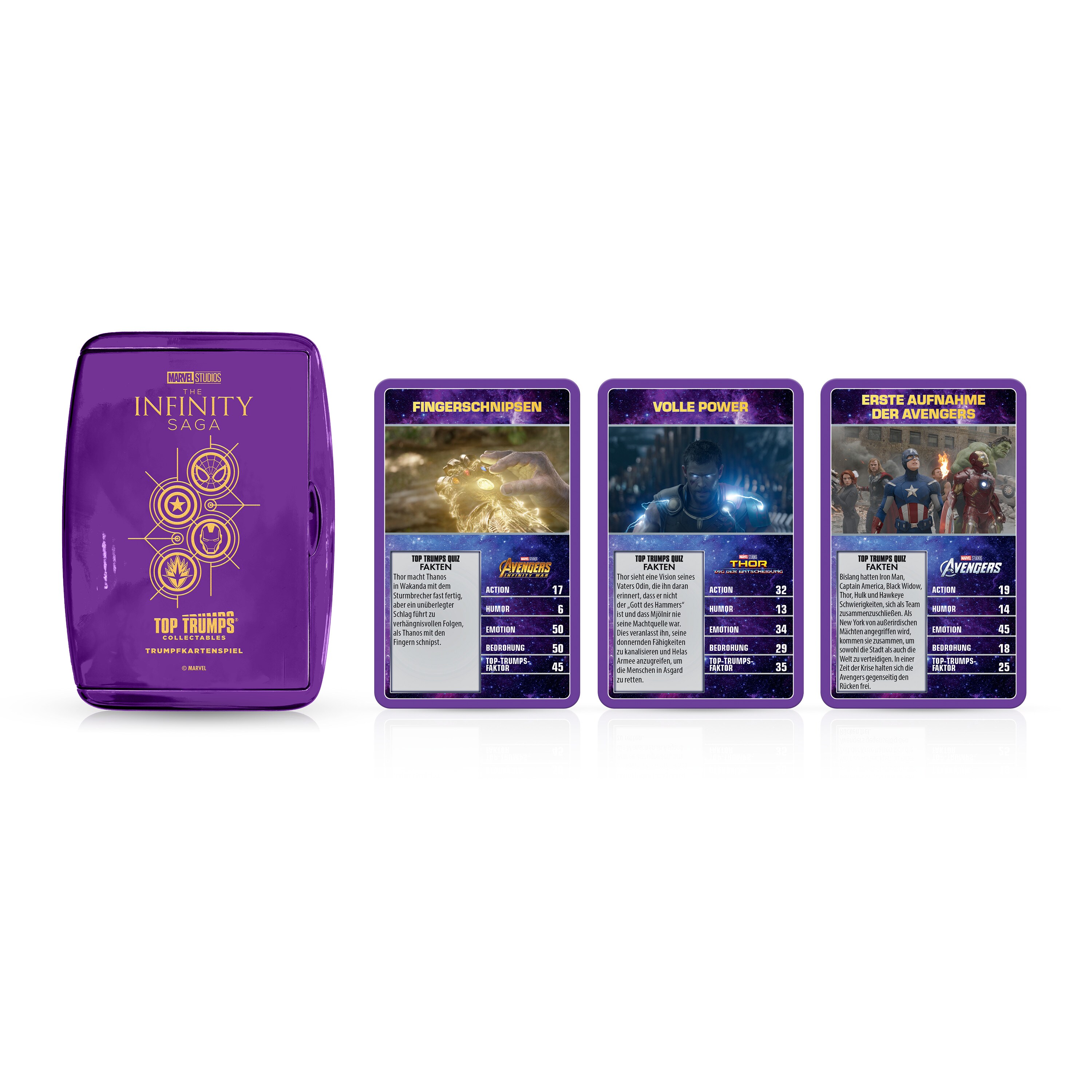 Top Trumps Collectables - Marvel Infinity Saga Kartenspiel Quartettspiel