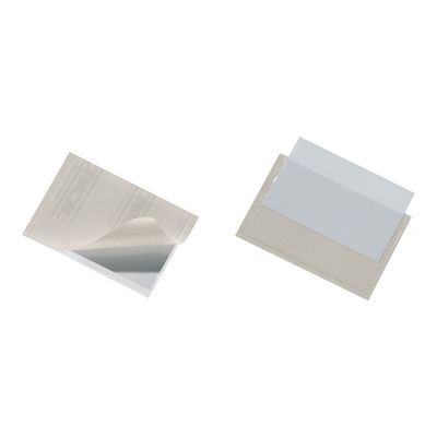 Durable Pocketfix - 10 Pochettes autocollantes pour cartes de visite - 57 x 90 mm