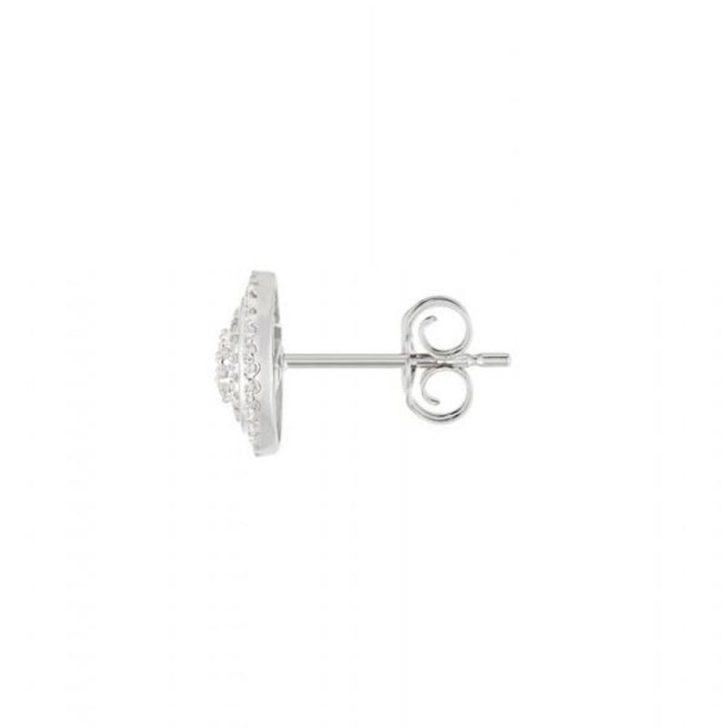 Boucles d'oreilles Or Blanc et Diamant
