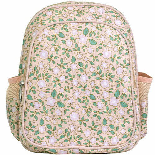 A little lovely company rugzak met koelvak - bloemen - pink - 32 cm