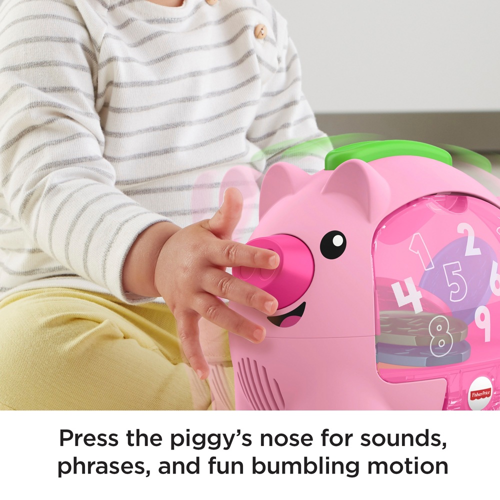 Fisher-Price Lachen & Lernen Zählen & Rumpeln Sparschwein Aktivitätsspielzeug