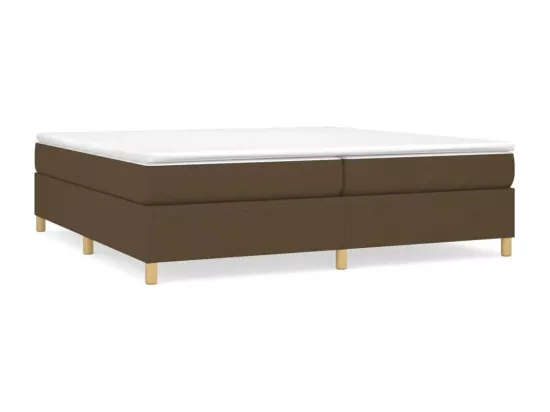 Sommier à lattes de lit Marron foncé 200x200 cm Tissu