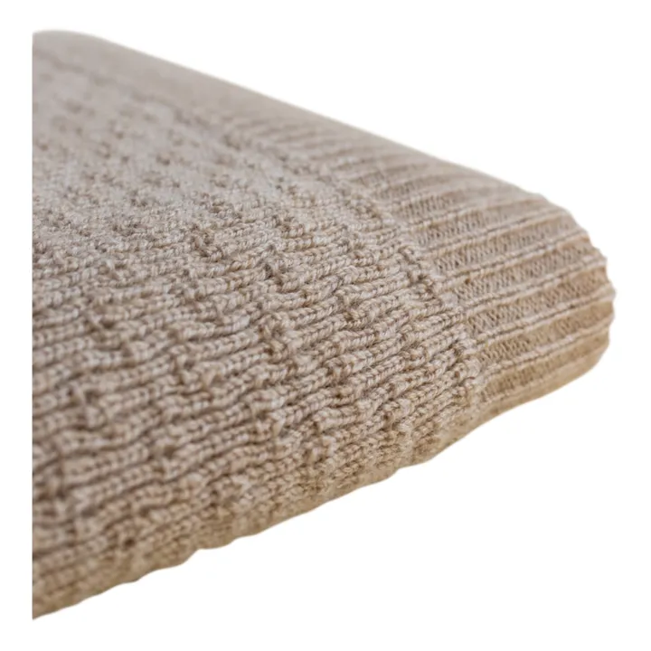 Hvid Couverture Dora Laine Mérinos | Beige