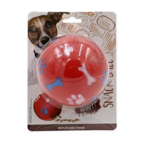 Porta-doces Tyrol em formato de bola, vermelho, para cães.