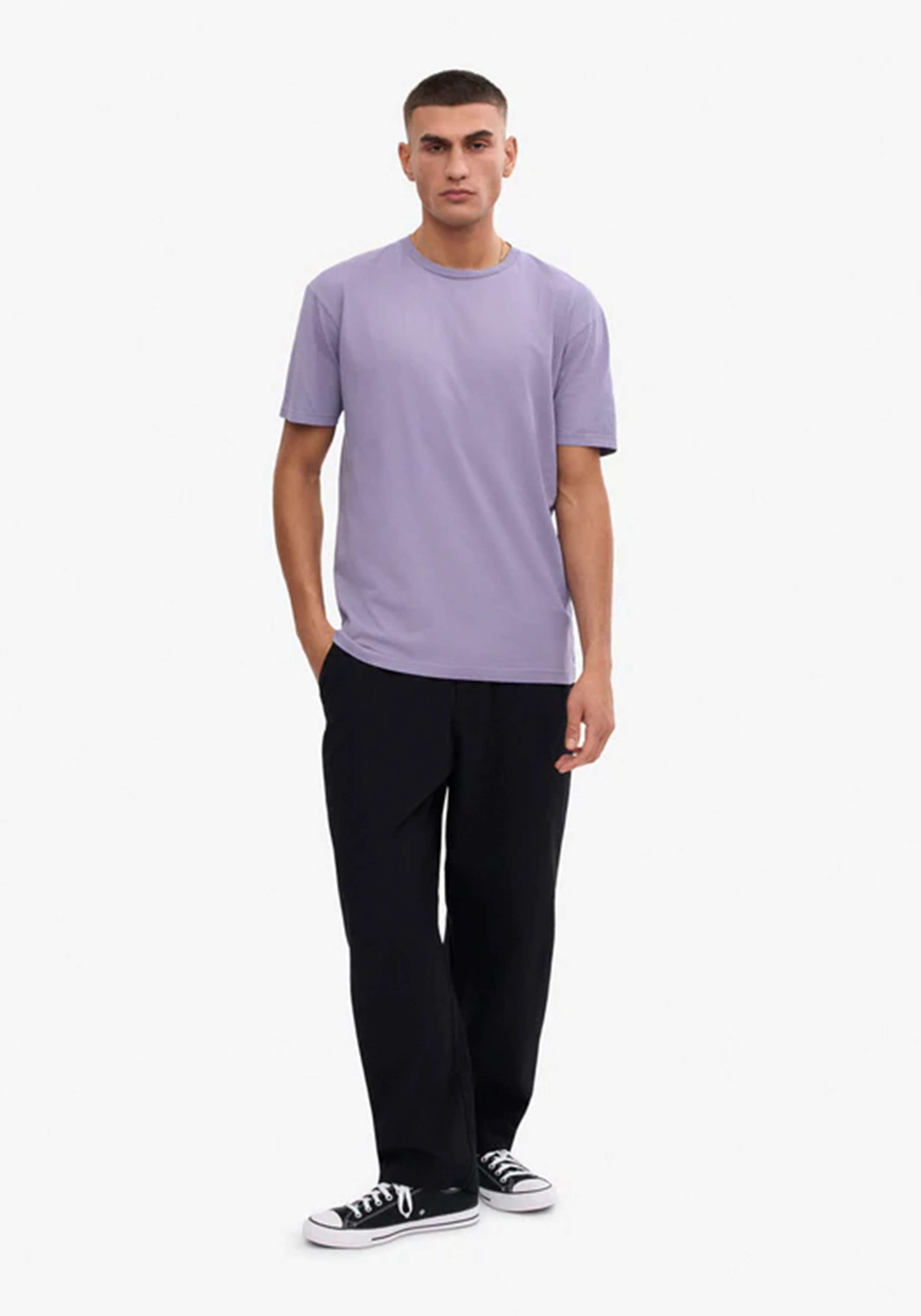 Colorful Standard Herren-T-Shirt Purple Jade