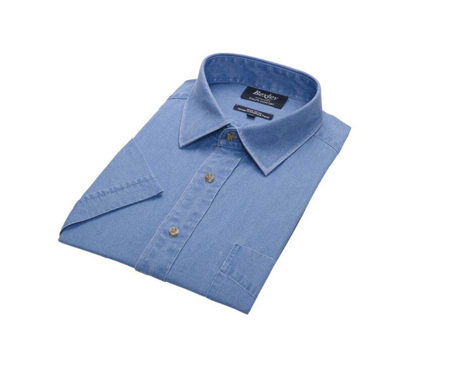 Chemise en jean manche courte Denim clair - JACQUIN MC