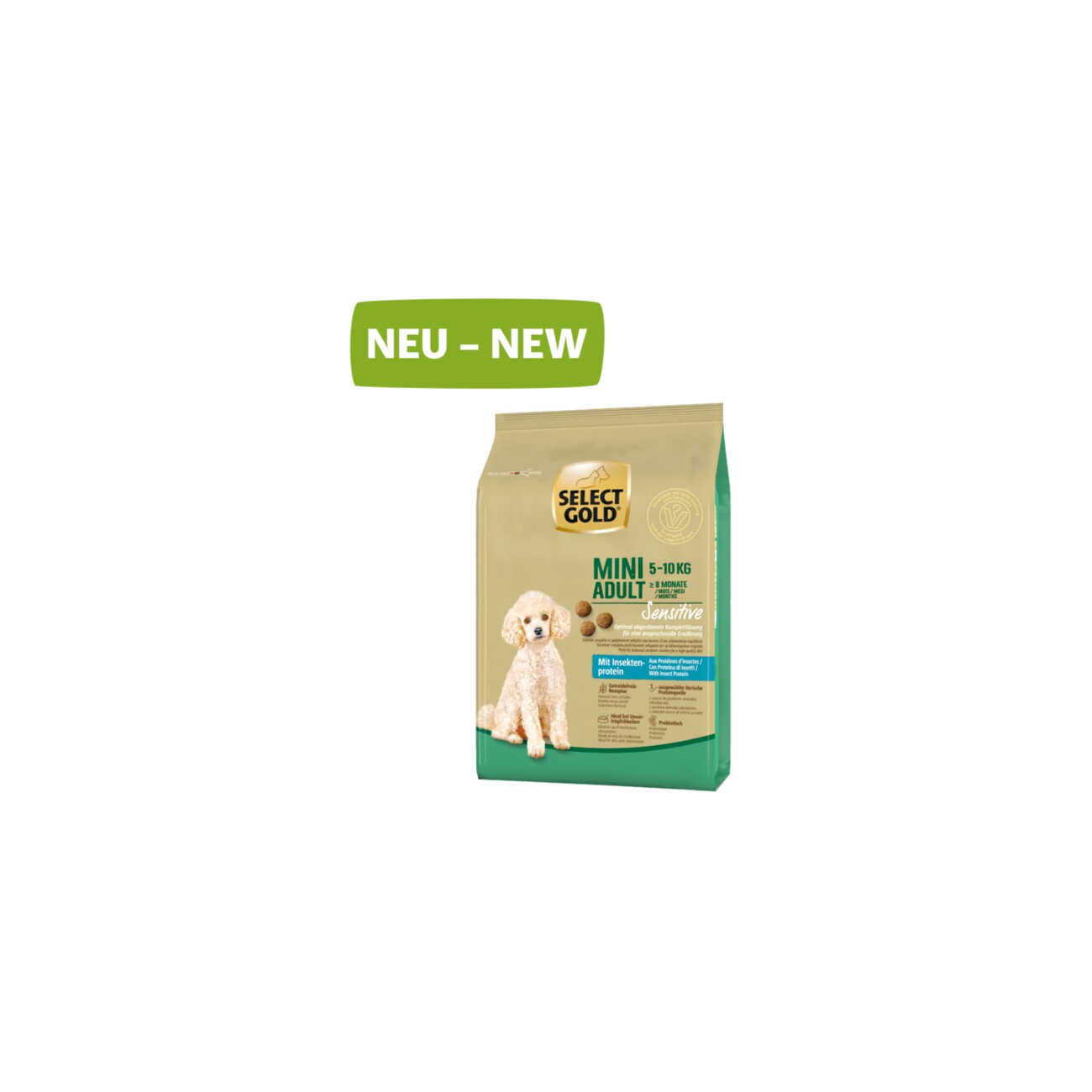 SELECT GOLD Sensitive Mini Adult Insekt 1 kg
