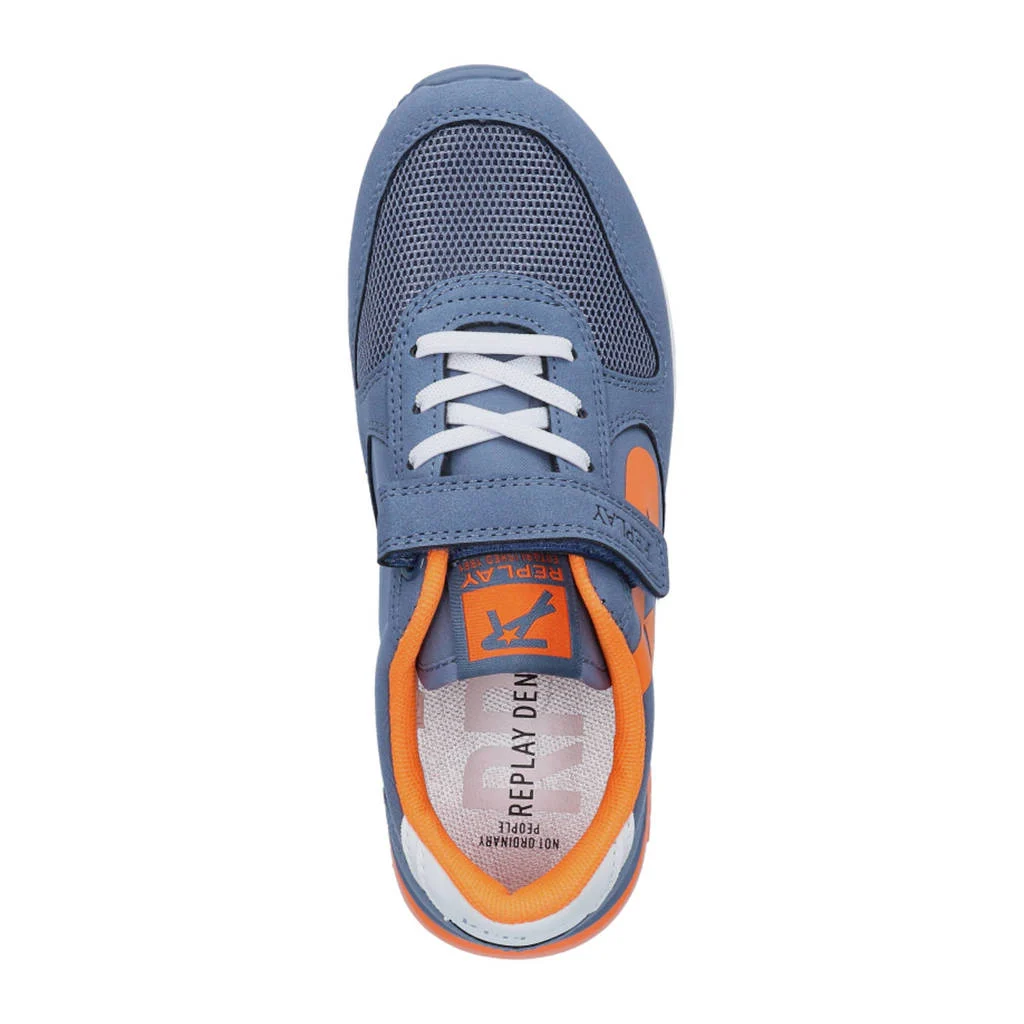 REPLAY Fiber jr boy 5suède sneakers blauw