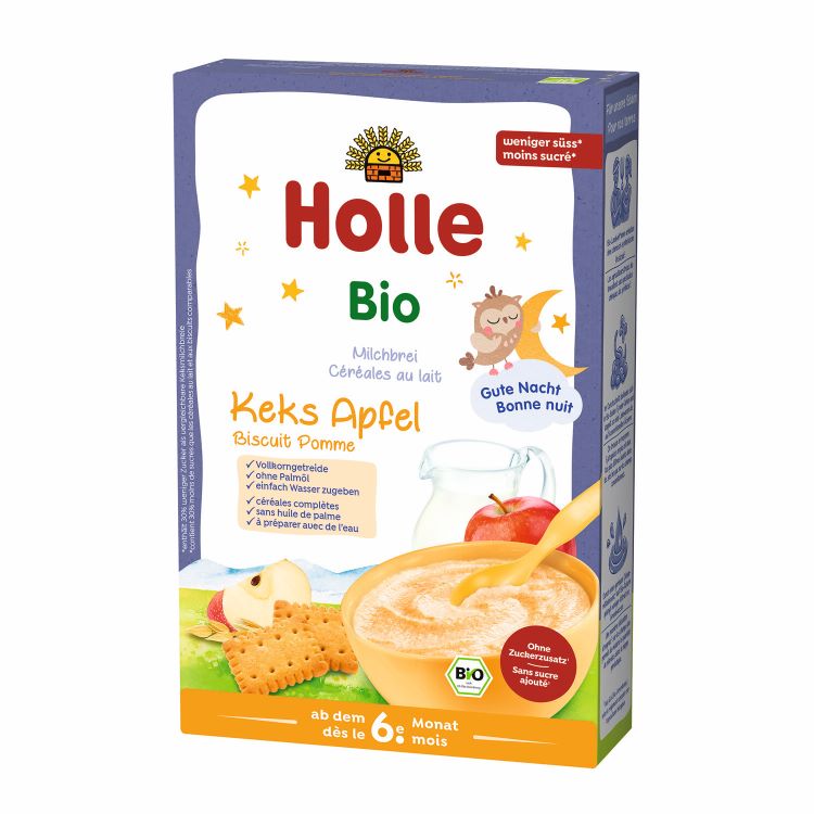 HOLLE Milchbrei Keks Apfel Bio 250 g