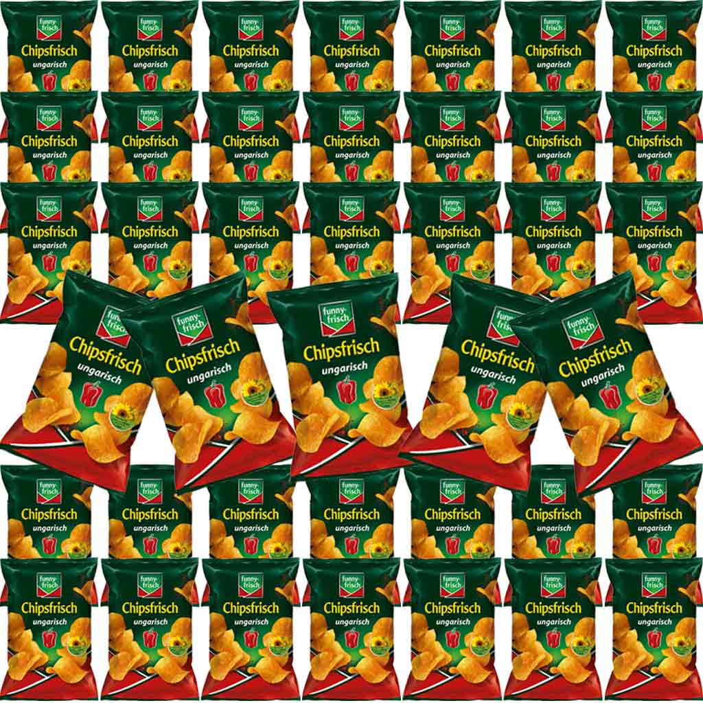 funny frisch Chipsfrisch ungarisch 40x40g=1600g MHD:10.3.25