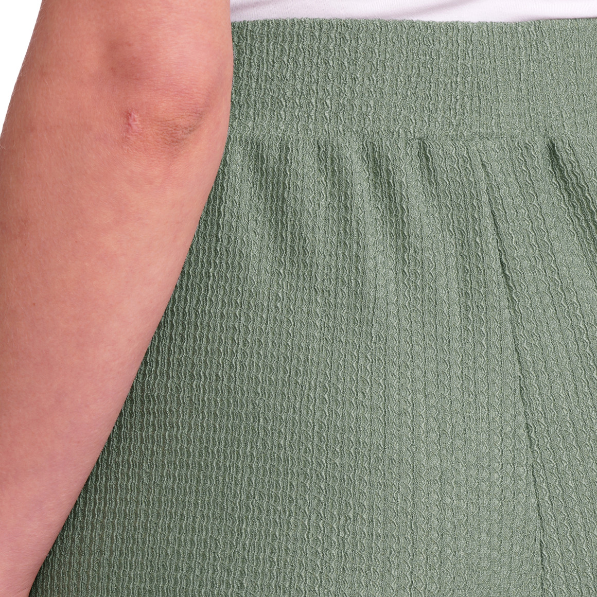 Gina Benotti Damen Culotte mit strukturiertem Material grün