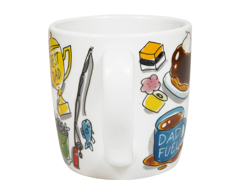 Cappuccinobeker 0,5l Vaderdag best dad