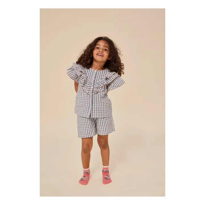 Konges Sløjd Blouse Kim Coton Bio | Bleu gris