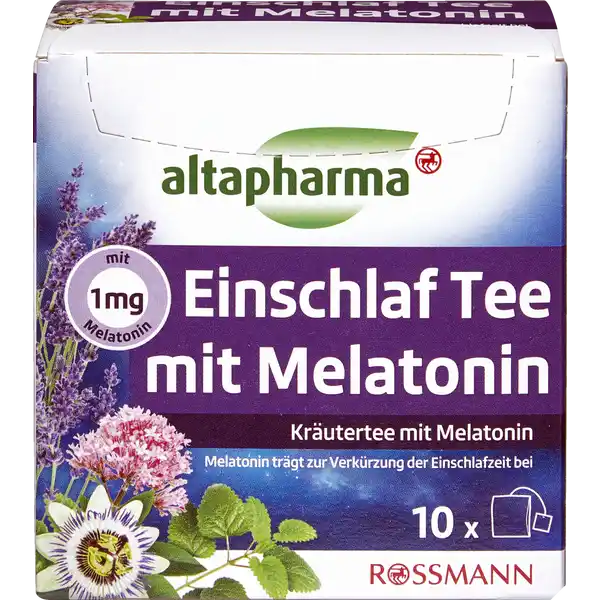 Einschlaf Tee mit Melatonin