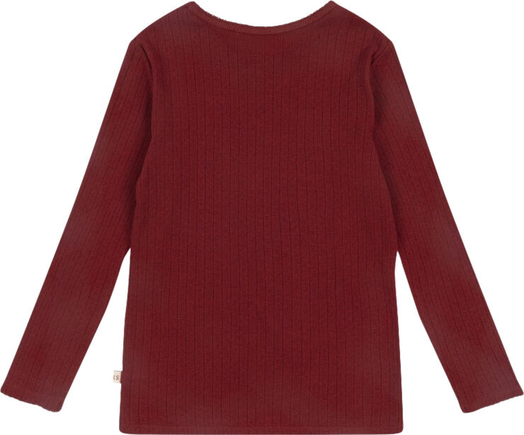 Konges Sløjd MINNIE BLOUSE GOTS Red dahlia