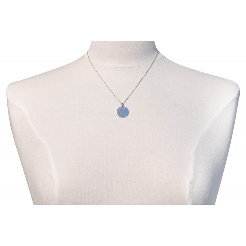 Collier Argent Zodiaque Constellation Gémeaux