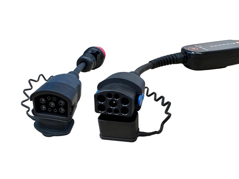 EV Buddy Mobiler Lader EV Buddy Pro Smart 11 kW Swiss Stand Dreiphasiges und einphasiges Laden von Elektroautos mit Typ-2-Anschluss, Kabel 6.5 m