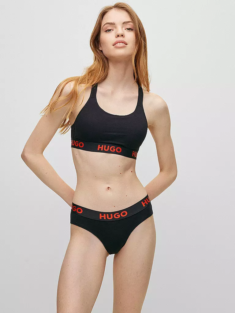 HUGO Sport Bustier schwarz