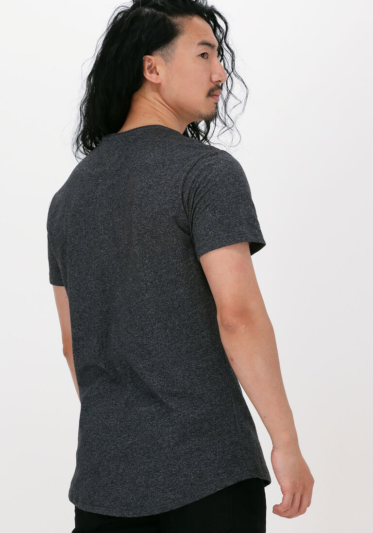 TOMMY JEANS donkergrijze tommy jeans t-shirt tjm slim jaspe c neck