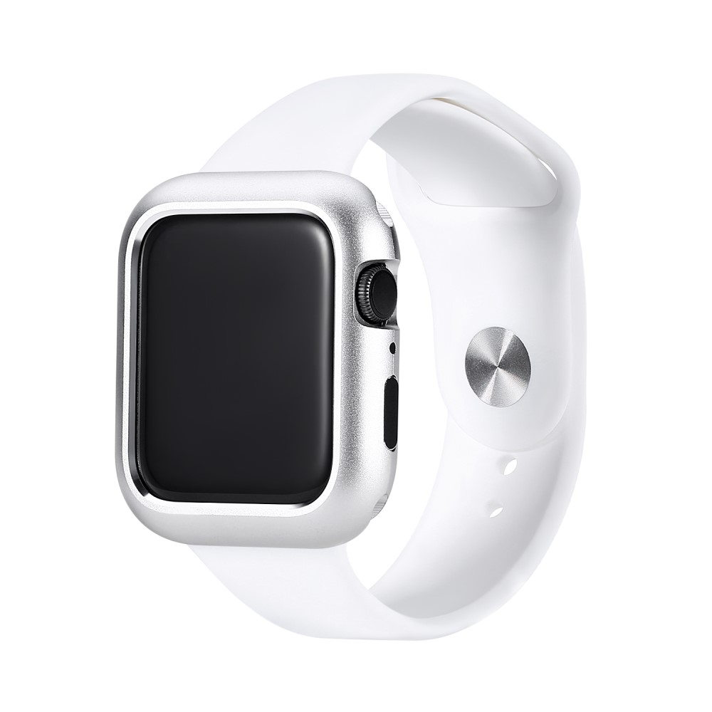 Apple Watch Series (44 mm) Magnetische Alu Schutzhülle Bumper Case (Magnet-Technologie) - Silber