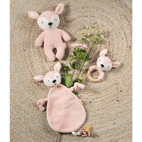 Jollein rammelaar met bijtring deer - ash green