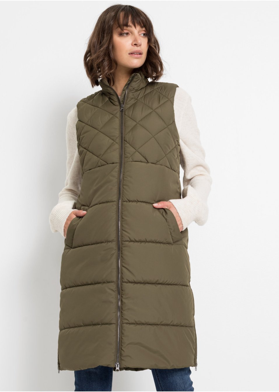Veste sans manches matelassée en polyester recyclé