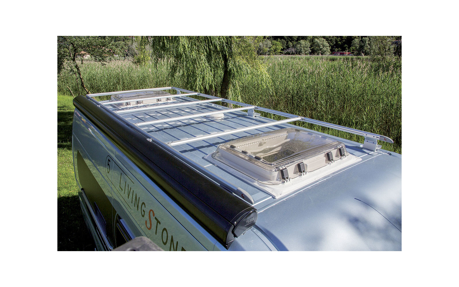 Fiamma Roof Rail Ducato Dachreling Deep Black