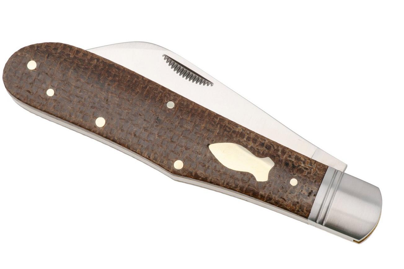 Rough Ryder Reserve Humpback Jack RRR024, D2, Brown Micarta, slipjoint zakmes