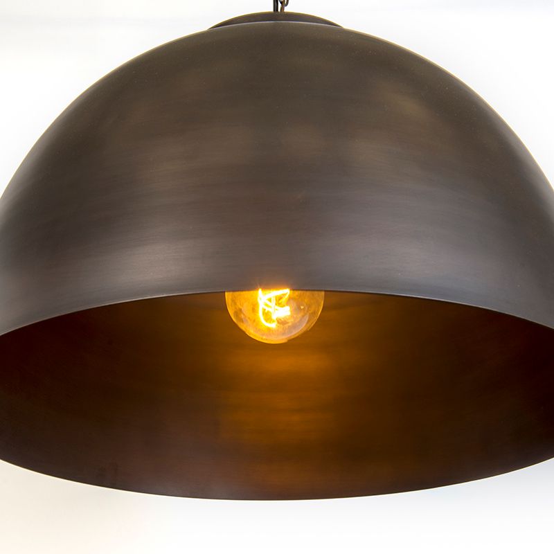 Industriële hanglamp antiek bruin 60 cm - Hoodi