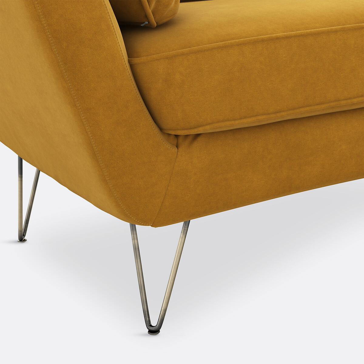 LA REDOUTE INTERIEURS<br>Poltrona XL em fluweel Topim