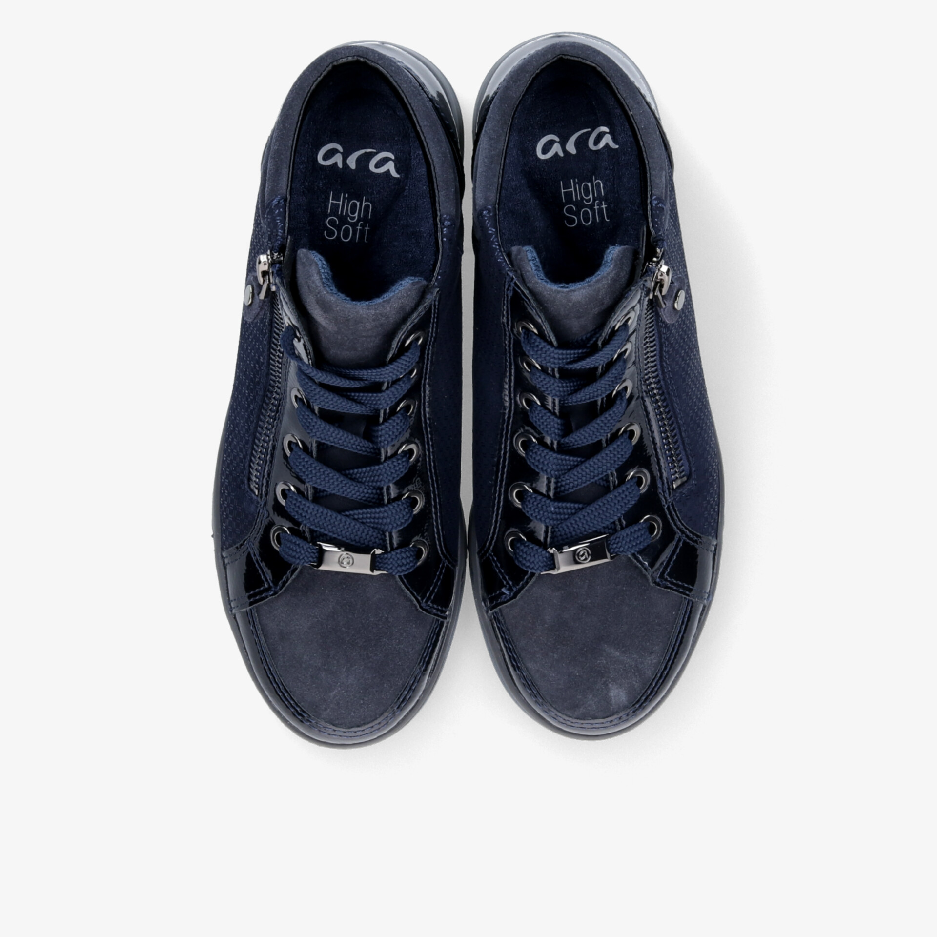 ara Damen Schnürstiefeletten blau