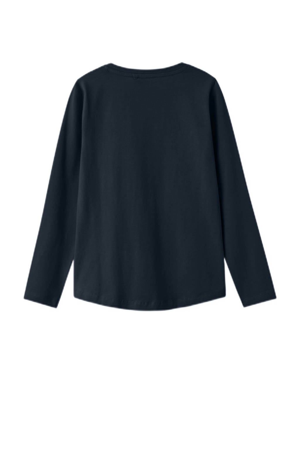 NAME IT longsleeve NKFVIX met printopdruk donkerblauw