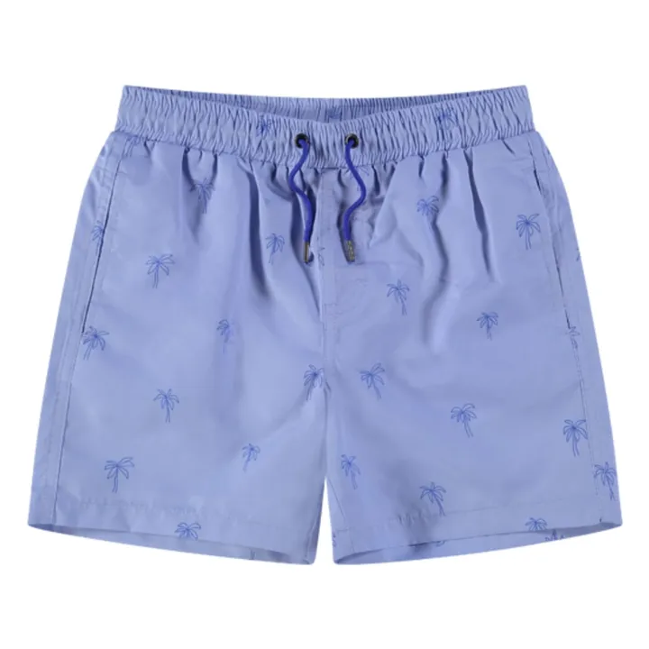 Beachlife Short de bain Palmiers | Bleu