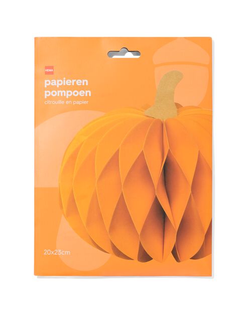 décoration citrouille en papier Ø16 cm Halloween