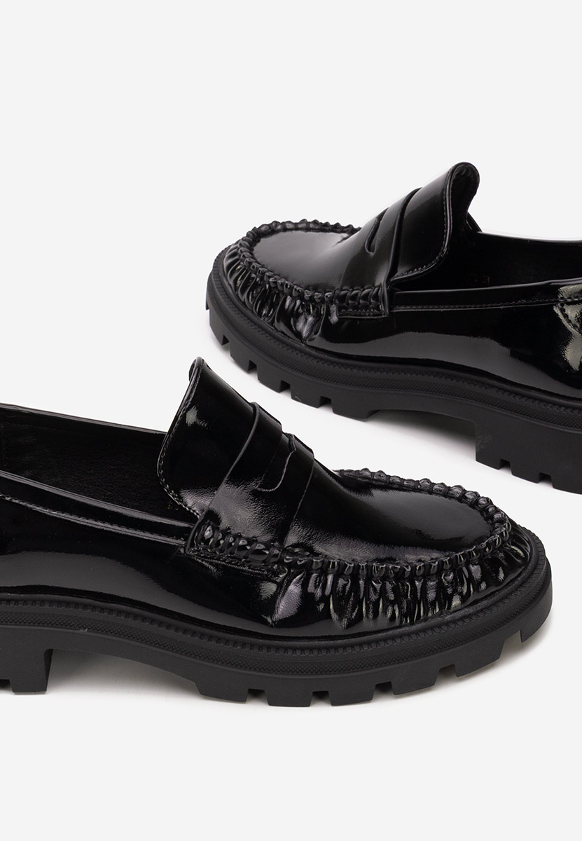 Mocassins femme noirs Eleonora