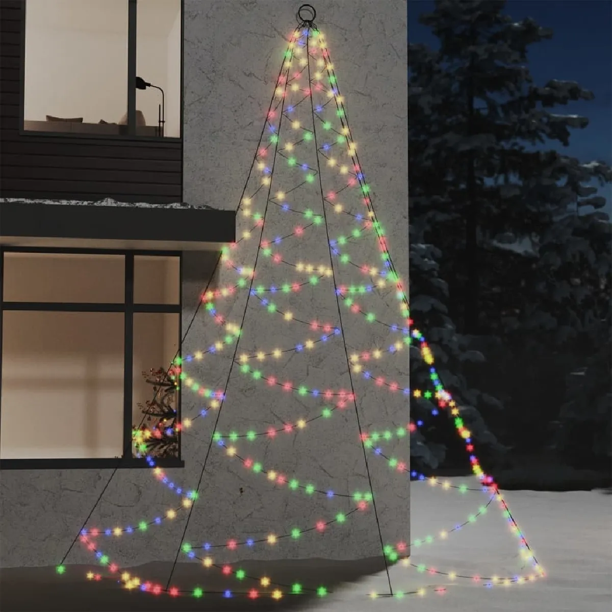 VidaXL Arbre mural LED - 5m 720 Colorées