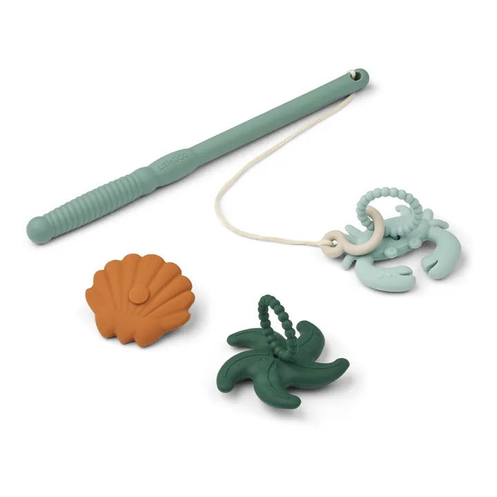 Liewood Jeu de pêche à la ligne Malcom en silicone | Peppermint multi mix