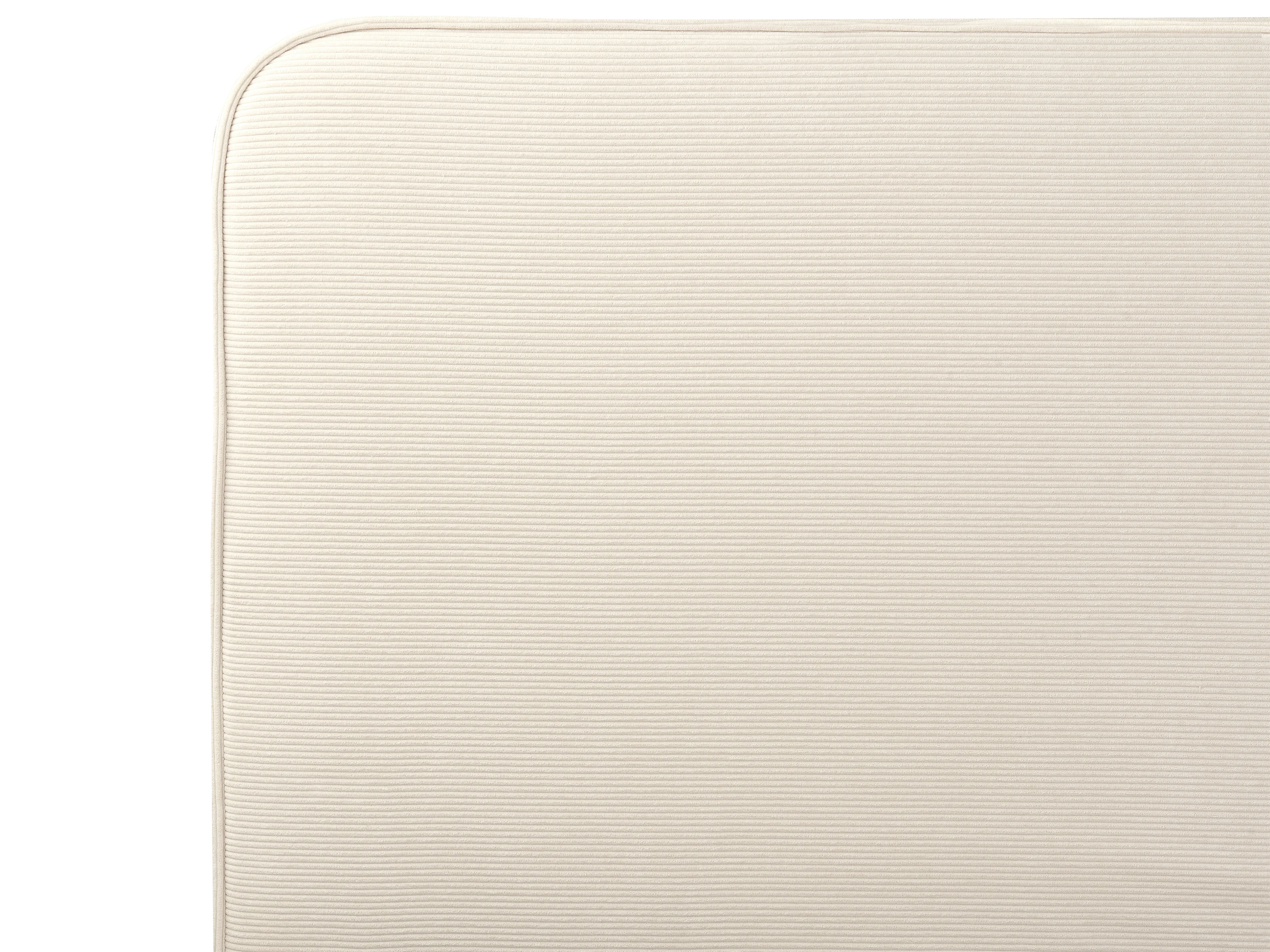 Bed Corduroy VALOGNES 180 x 200 cm Lichtbeige