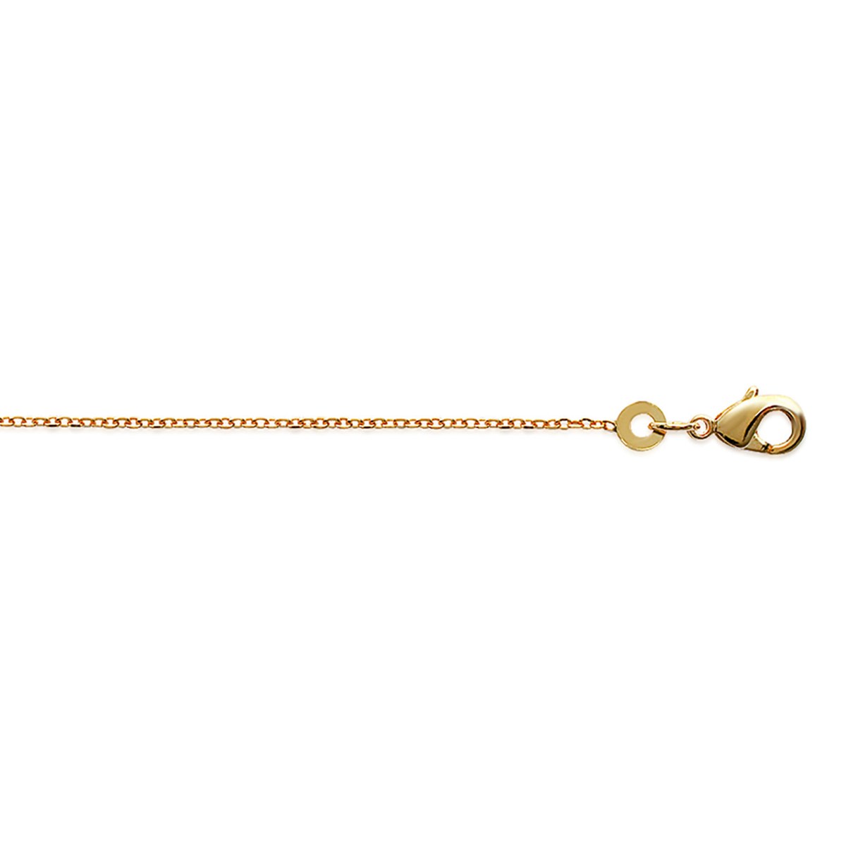 Chaîne Brillaxis maille forçat plaqué or 45cm