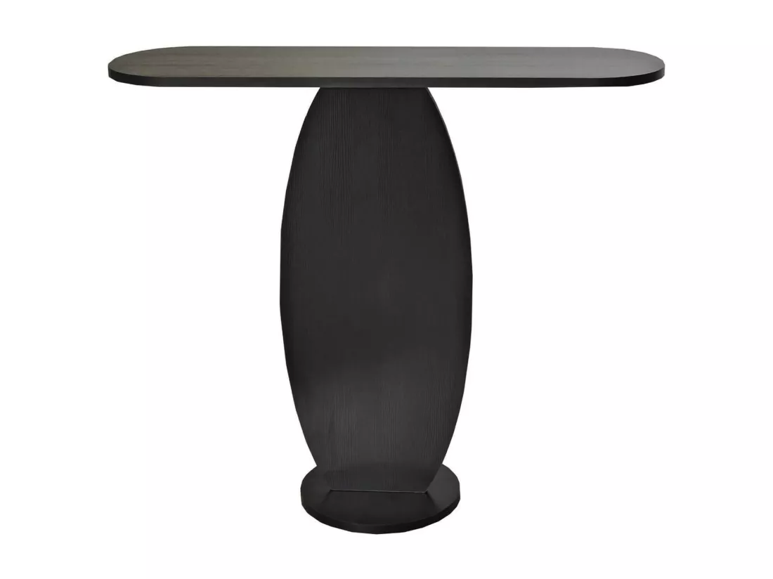 Console Toliman, Table polyvalente, Armoire de rangement, Bureau du couloir, 100x30 h81 cm, Anthracite