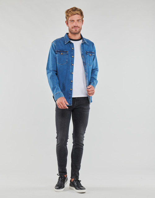 Scotch & Soda - SKIM SKINNY JEANS CARBON - Gris