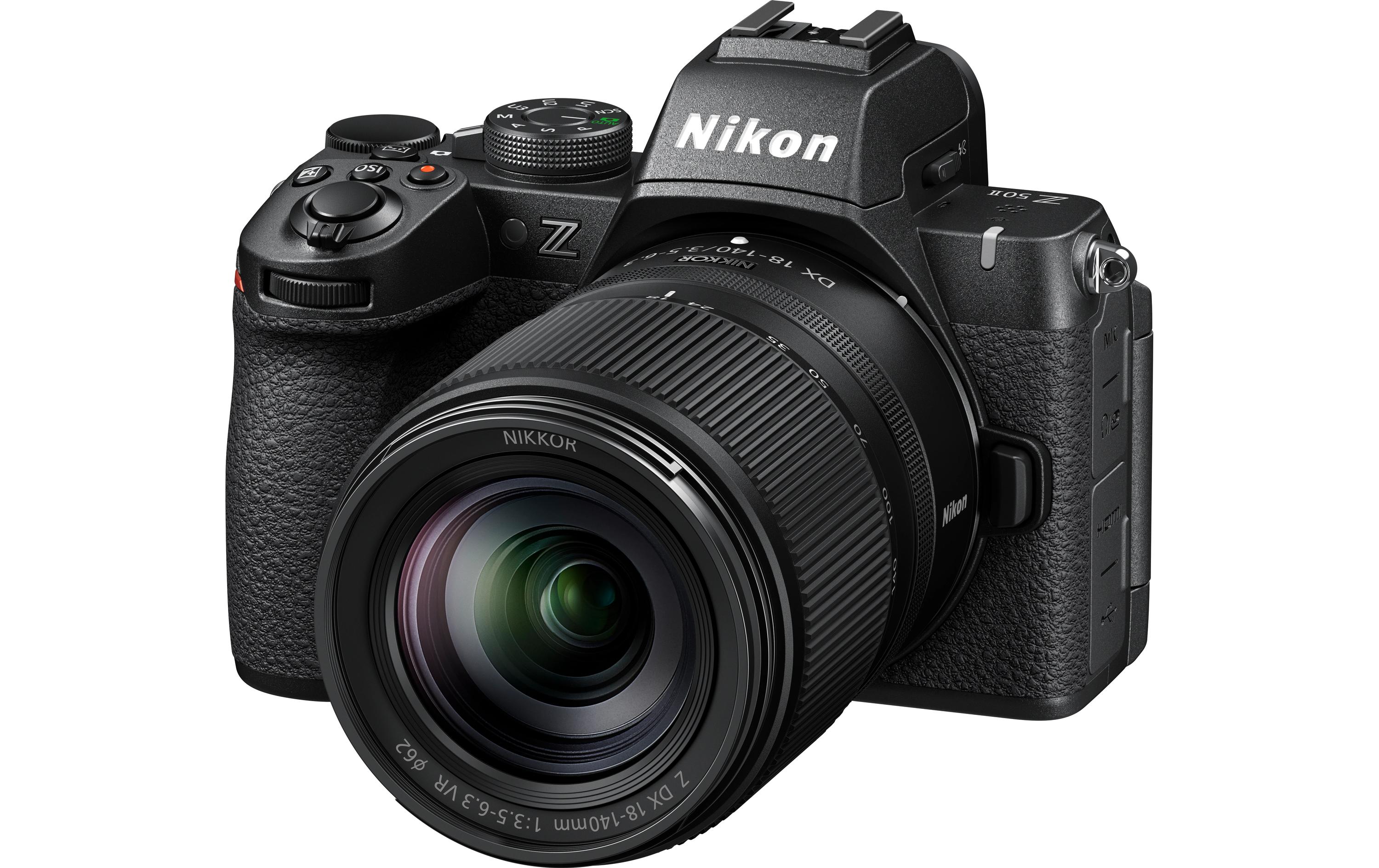 Fotokamera Z50 II Kit 18-140mm<br>Leistungsstarke spiegellose Digitalkamera mit 18-140mm Objektiv, Rucksack und Speicherkarte