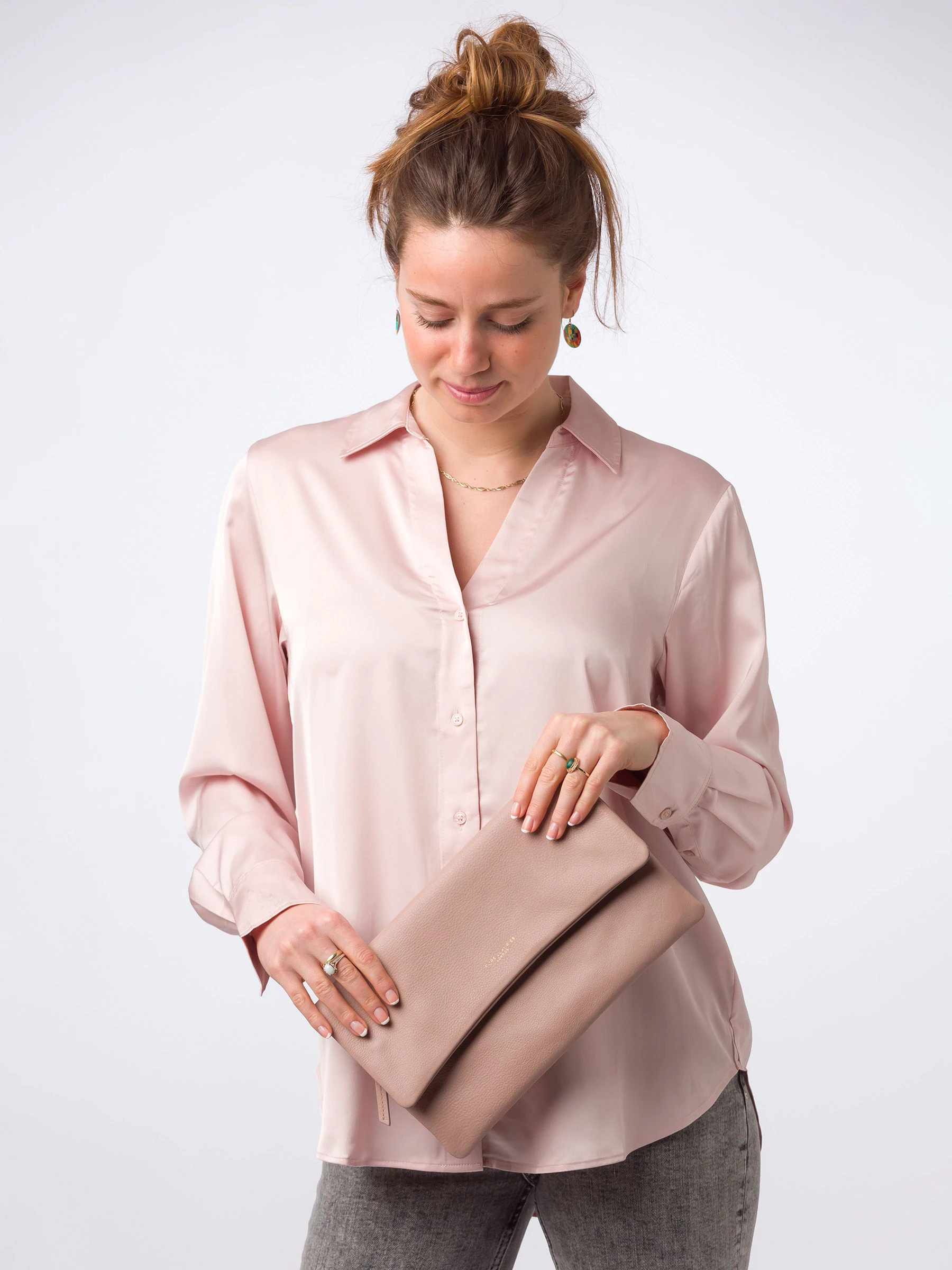 Roze - Pure Luxuries London - Amelia - Leren nappatas