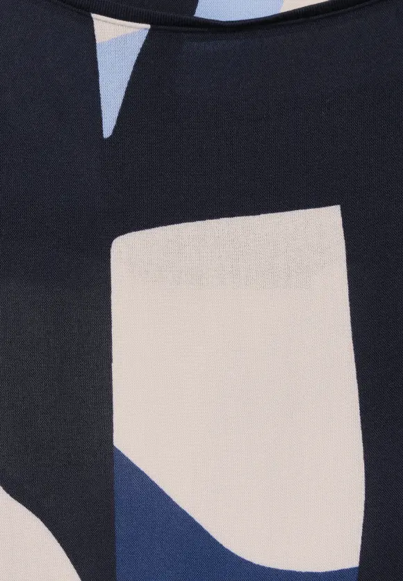 Shirt mit grafischem Print - deep blue